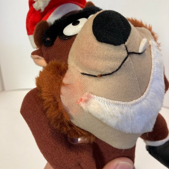 Vintage 1992 Looney Tunes Taz Christmas Plush McDonalds Kids Meal Stuffed Toy - Picture 4 of 10